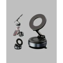 Güçlü Mıknatıslı Vakumlu Araç Telefon Tutucu Alüminyum Gövde