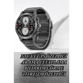 Nfc Ve Kablosuz Şarjlı Akıllı Saat Ekg, Nabız & Spor Modları Ile Ios Ve Android Uyumlu