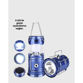 Usb Şarjlı Çok Fonksiyonlu Kamp Feneri – Taşınabilir Ve Dayanıklı