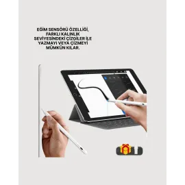 Yüksek Hassasiyetli Eğim Sensörlü Dijital Kalem – Usb-C Hızlı Şarjlı