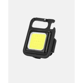 Şarjlı COB LED Anahtarlık Fener – 4 Modlu, Manyetik ve Katlanabilir Standlı