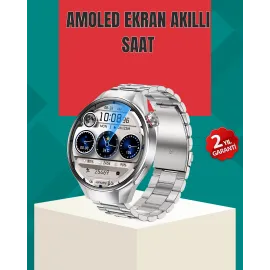 Metal Gövdeli Amoled Akıllı Saat – Kan Oksijen, Nabız Ve Arama Fonksiyonlu