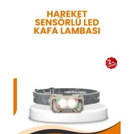 Uzun Menzilli Sensörlü Led Kafa Lambası Kamp Ve Yürüyüş