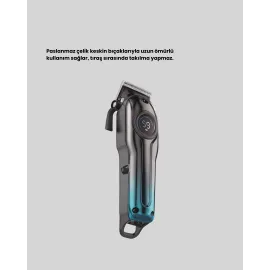 USB Type-C Şarjlı Kablosuz/Kablolu Erkek Tıraş Makinesi