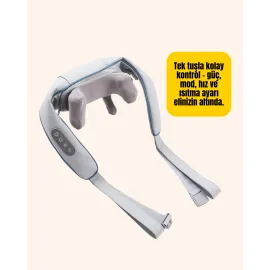 Taşınabilir Şarjlı Boyun Masaj Cihazı | Sessiz Ve Güçlü Motor