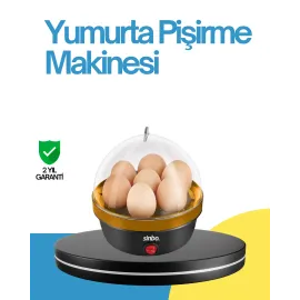 7 Yumurta Kapasiteli Yumurta Pişirme Makinesi Rafadan Orta ve Katı