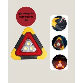 Alüminyum Gövdeli Led Üçgen Reflektörlü Acil Işık