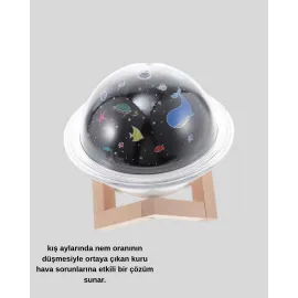 Usb Mini Hava Nemlendirici Ve Projeksiyon Lamba – Taşınabilir, Sessiz, Dekoratif Aromaterapi Cihazı