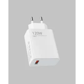 120W Hızlı Şarj Başlığı Ultra Güçlü Type-C Adaptör Kablo Dahil