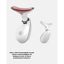 Kablosuz Şarjlı Yüz Sıkılaştırıcı Cihaz Ems Mikro Akım Anti-Aging Masaj Aleti