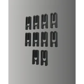 Poşet Kapatma Mandalı Hava Geçirmez Siyah 10 Adet Set