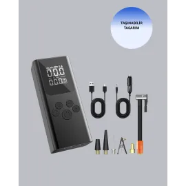 Dijital Lastik Pompası Çok Amaçlı Taşınabilir Kompresör