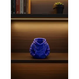 Dekoratif Lacivert Hoodie Kalemlik 10x10 cm