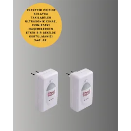 Ultrasonik Ses Dalgalarıyla Kimyasalsız Fare ve Böcek Kovucu Cihaz