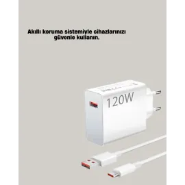 120W Mi Turbo Akıllı Tanıma Çipli Hızlı Şarj Cihazı Taşınabilir Ve Dayanıklı