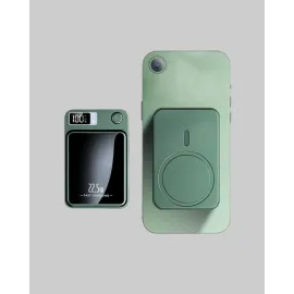 MagSafe Powerbank Kablosuz Şarjlı ve 22.5W Hızlı Şarj Destekli