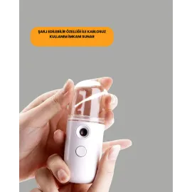 Akıllı Pro Teknolojili Şarjlı Nemlendirici – Portatif Cilt Ve Hava Nemlendirici Cihaz