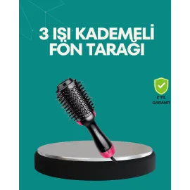 Kurutmalı Saç Şekillendirici Fönlü Fırça 1200 Watt Güç