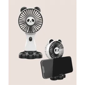 Mini Fan Hayvan Figürlü – Şarj Edilebilir Taşınabilir El Vantilatörü