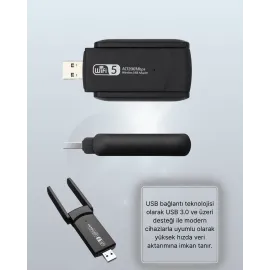 USB WiFi Adaptör – 1200 Mbps Hız