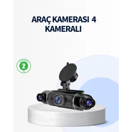 4 Kameralı Araç İçi Kamera 1080P Gps Takip Wifi Gece Görüşlü