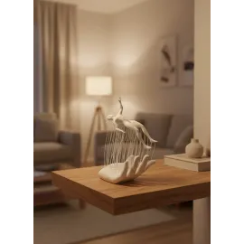 El İnsan Figürü Beyaz Modern Soyut Tasarım Salon Ve Ofis Dekorasyonu