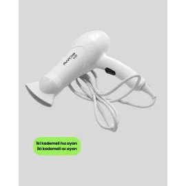 Çift Isı Ve Hız Ayarlı Katlanabilir Saç Kurutma Makinesi