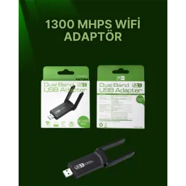 Usb 3.0 Wireless Adaptör – 2.4Ghz & 5Ghz Destekli