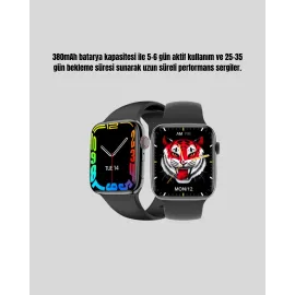 380Mah Bataryalı Akıllı Saat – Arama, Bildirim, Aod Ekran Ve Uzun Pil Ömrü