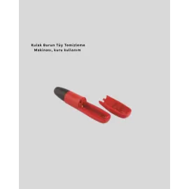 Raks Kırmızı Tüy Temizleme Cihazı Kulak Burun Pilli Ergonomik