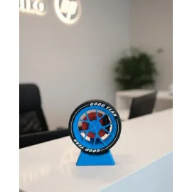 Modern Ofis Dekoru Jant Görünümlü Masa Üstü Aksesuar