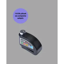 Çift Modlu 110Db Alarmlı Disk Kilidi Suya Dayanıklı