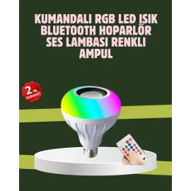 Hoparlörlü Led Ampul – Ev Ve Ofis İçin Akıllı Aydınlatma Çözümü