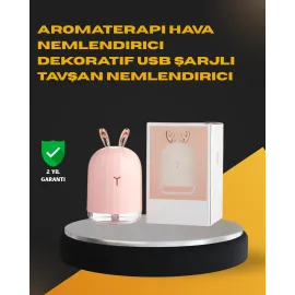 Usb Bağlantılı Sessiz Çalışan Led Işıklı Nemlendirici Difüzör 200 Ml