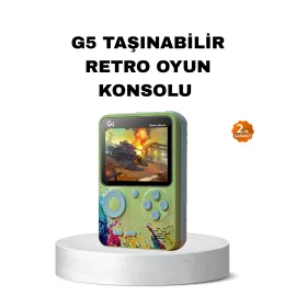 G5 Retro Oyun Konsolu 500 Klasik Oyunlu 3 İnç Hd Ekran Ve Tv Bağlantılı