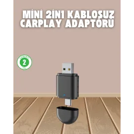 Kablosuz Carplay Adaptörü – Usb-A & Type-C Uyumlu Hızlı Bağlantı Cihazı