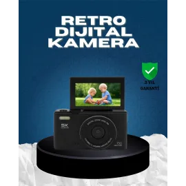 5K UHD Dijital Kamera 75MP Sensör 18x Zoom Stabilizasyonlu