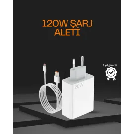 120 Watt Type C Şarj Başlığı Poco X3 X4 X5 Pro Uyumlu