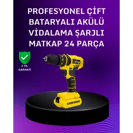12V Akülü Matkap | 20-30 Nm Tork, Çift Hız Ayarı ve LED Işık