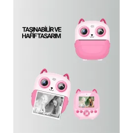 Dijital Termal Yazıcılı Mini Kamera – Hd Video & Anında Fotoğraf Çıktısı