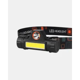 Profesyonel Şarjlı LED Kafa Lambası – Uzun Mesafe + Ortam Aydınlatması