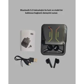 Bluetooth 5.3 Kulaklık – Kablolu & Kablosuz Kullanım, 2000 Mah Powerbank, 4 Saat Kesintisiz Müzik