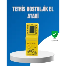 Mini Tetris El Aterisi – Taşınabilir Retro Oyun Konsolu, Pil ile Çalışan Klasik Model