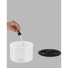 Alev Efektli Aromaterapi Difüzörü – 360 Ml Su Hazneli, Sessiz Ve Zaman Ayarlı