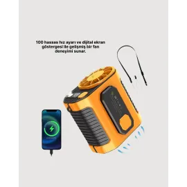 5000mAh Şarjlı Soğutma Fanı Taşınabilir