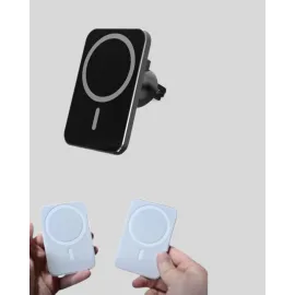 Şık Tasarımlı Magsafe Araç Telefon Tutucu Type-C Girişli