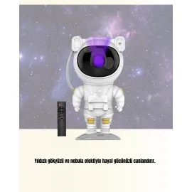 Usb Güç Bağlantılı Çok Fonksiyonlu Astronot Gece Lambası