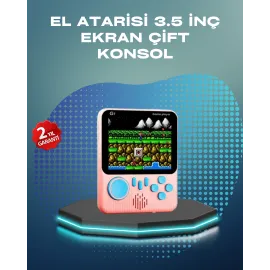 3.5 İnç Lcd Ekranlı 666 Oyunlu Taşınabilir Retro Oyun Konsolu