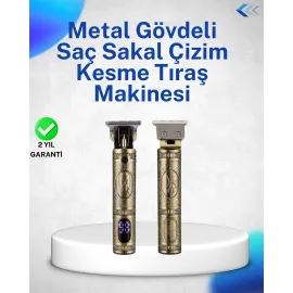 Dayanıklı Çelik Kafa Ve Güçlü Motorlu Saç Sakal Makinesi