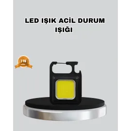USB Şarjlı 800 Lümen LED Fener – Mini Boy, 3 Işık Modlu, Anahtarlık Tipi El Feneri